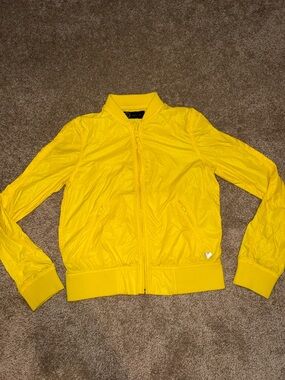 Agnes B. Sport Paris Bright Yellow Women's Bomber Jacket - size 2